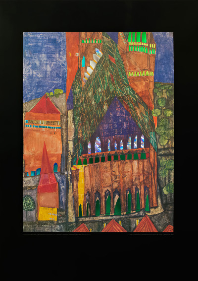 Katedraali 1 tekijältä Friedensreich Hundertwasser